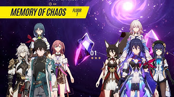 Memory of Chaos Floor 1 | 3 star | Honkai Star Rail | Dan Heng - Seele Team (Trailblazer Level 55)