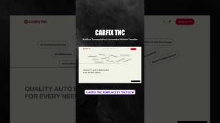 Webflow Template For Transportation & Automotive Website - CARFIX TNC