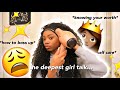 the DEEPEST girl talk...self care, relationship update with my dad, etc. ft. Asteria Hair