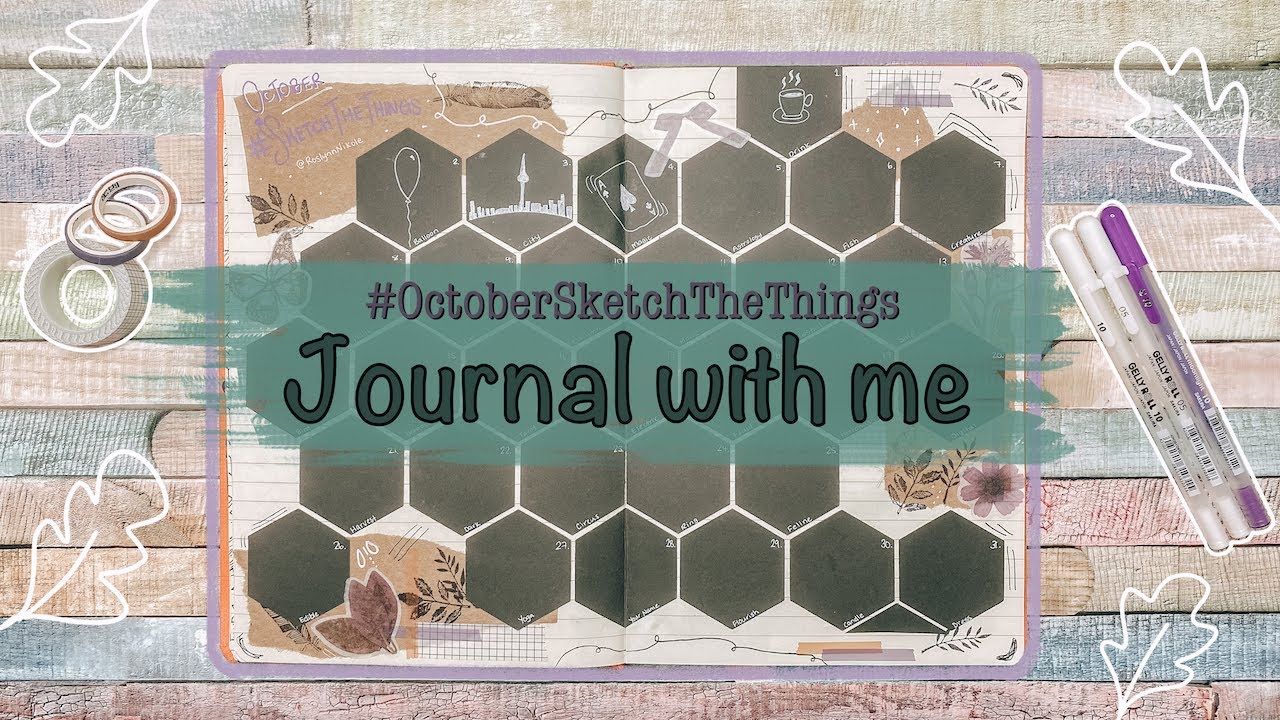 October 2020 Journal Prompts | Daily Drawings for 