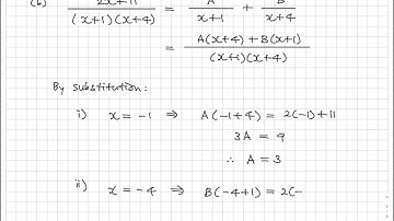A-level Maths Edexcel Pure 2 Ch1.3 Partial fractions Exercise 1D Q1(b) (2017 Specifications)