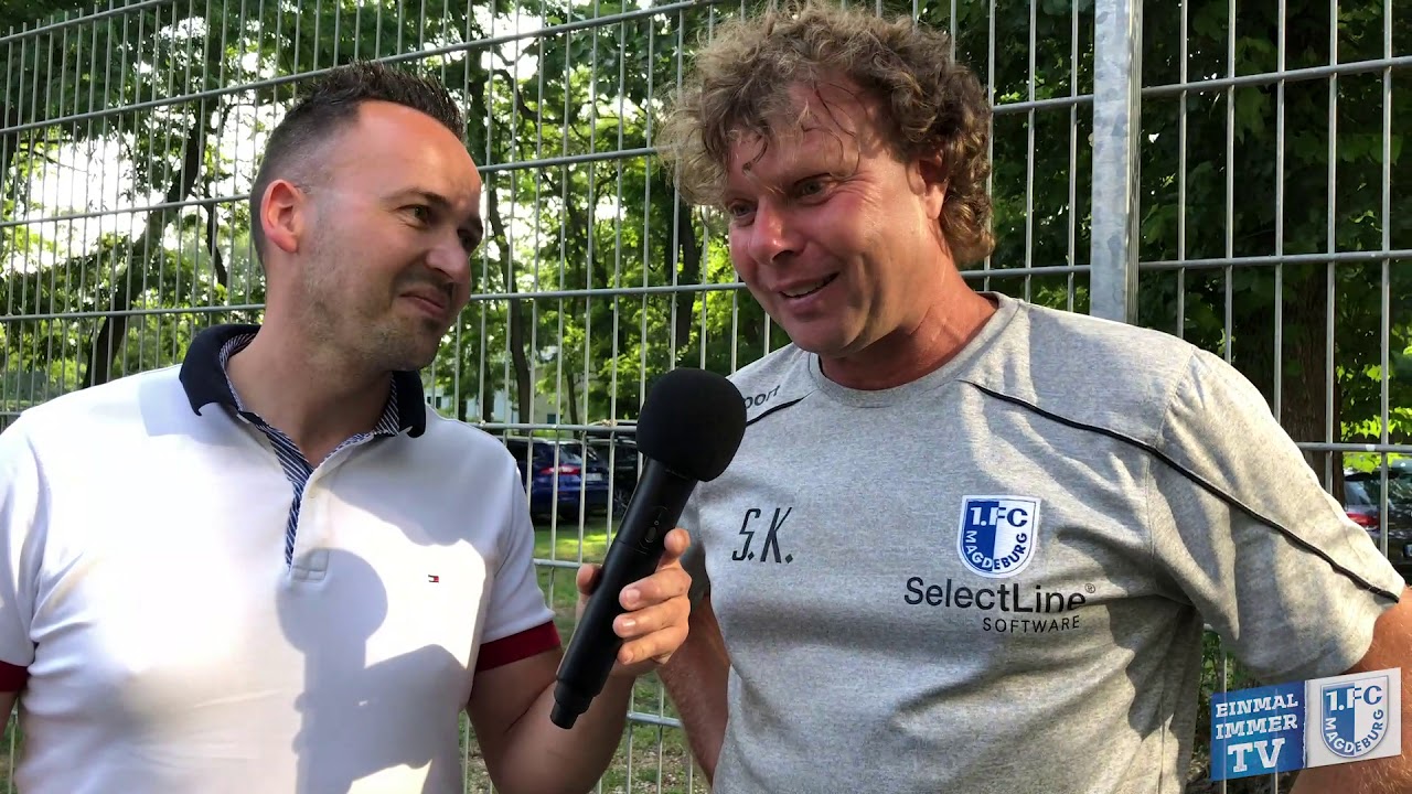 Interview Cheftrainer Stefan Krämer nach erster Vorbereitungswoche 1. FC Magdeburg fcmb bank