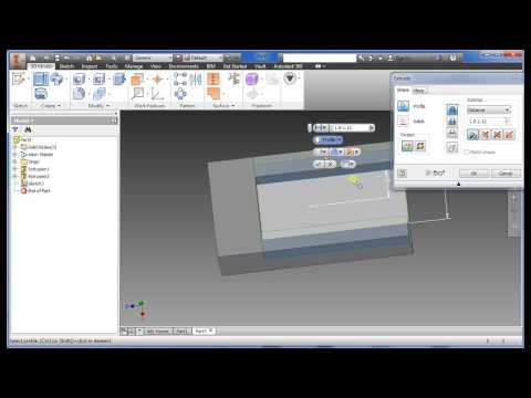 Autodesk Inventor 2015 Beginner Safety Key extrude