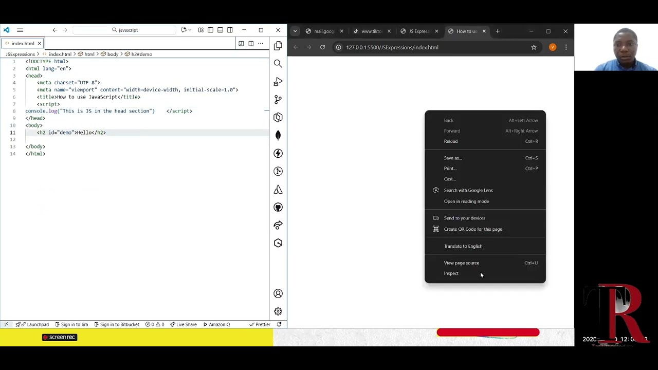JavaScript Tutorial for Beginners | Learn JavaScript in 2025 - YouTube
