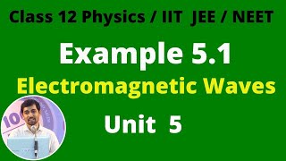 Class 12 Physics ELECTROMAGNETIC WAVES  Example 5.1