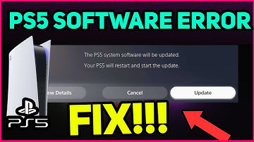 PS5 SOFTWARE ERROR EASY FIX! (Fast Solution)