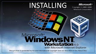 Installing Windows NT 4.0 Workstation in VirtualBox