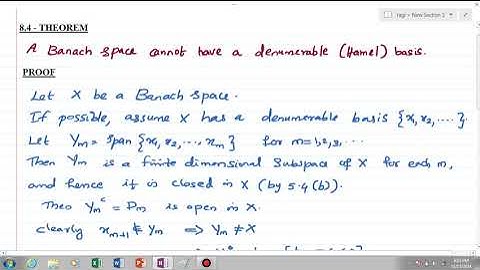 8.4 - THEOREM - FUNCTIONAL ANALYSIS