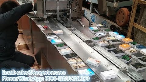 New Video of Cellophane Over Wrapping Machine For Poker Cards