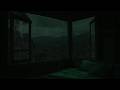 Peaceful Rainy Bedroom Night with Warm Lights | Calm Ambience for Deep Relaxation and Sleep