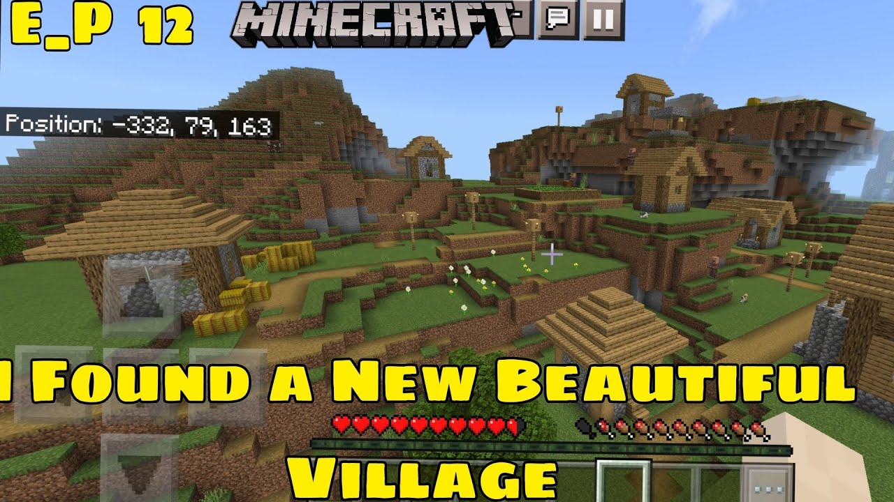 || Finally I found a large village in Minecraft survival series ...