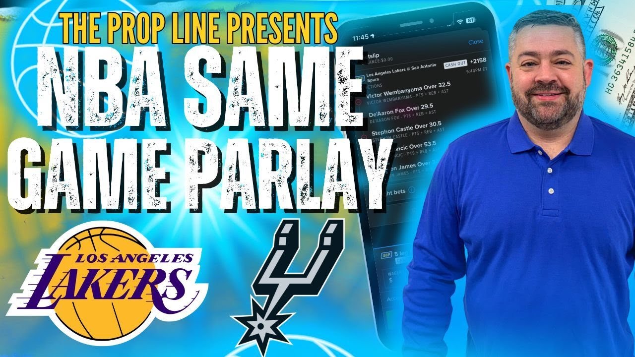 BEST NBA Props & Same Game Parlay Today! | Lakers vs Spurs Props ...