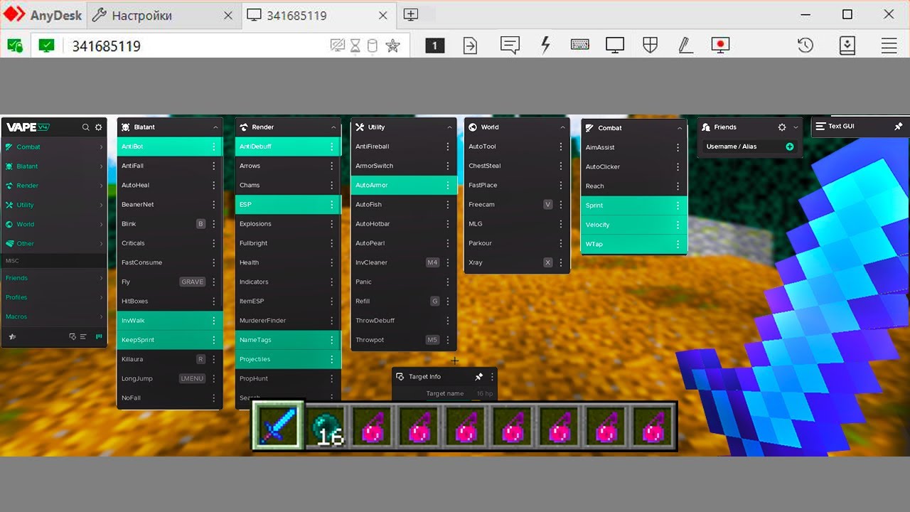 HACKING ON MY 1.19 MINECRAFT HCF SERVER TO TEST MY STAFF