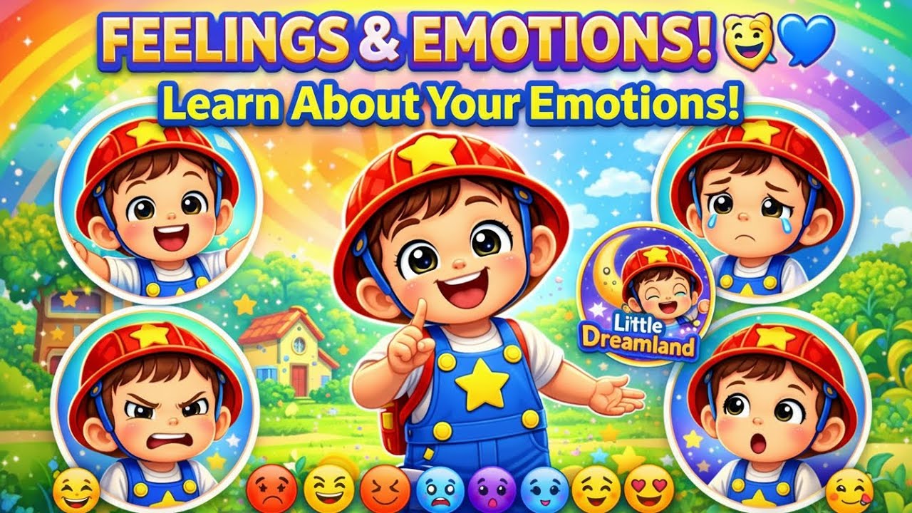 Feelings & Emotions Song 🎭 Learn About Emotions with Lumi  Social Skills for Kids | Little Dreamland