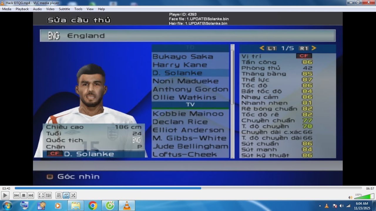 Pes 6 Patch 2025/2026 Hack ĐTQG