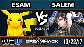 DHDEN17 Smash 4 - PG | ESAM (Pikachu) Vs. MVG | Salem (Bayonetta) - Wii U Singles LQF