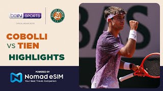 Flavio Cobolli vs Learner Tien | Roland-Garros 2026 | Match Highlights