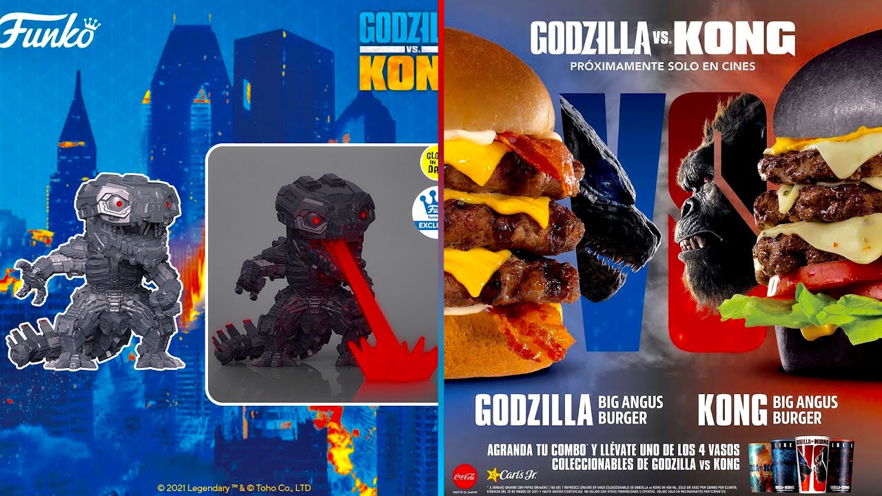 New Funko Mechagodzilla for Godzilla Vs Kong & Promotional Cups