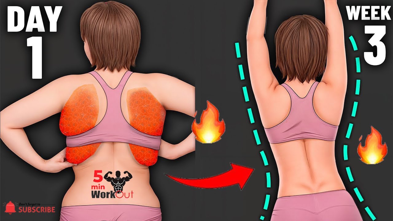 SLIM YOUR BACK & UNDERARMS | BEST WORKOUT FOR BRA BULGE