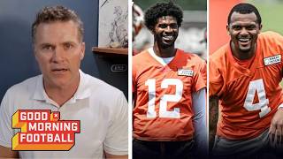 GMFB | QB competition is Over - Kyle Brandt on Shedeur outplaying Deshaun at Browns' training camp