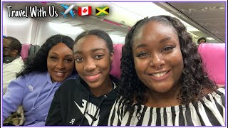 We ALMOST Missed Our Flight || Travel With Us: Canada to Jamaica ✈   || Hall In This Together