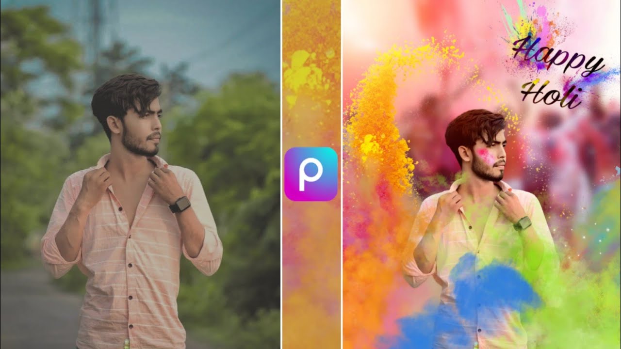 Happy Holi Photo Editing PicsArt | Holi Photo Editing 2024 | Holi Photo Editing