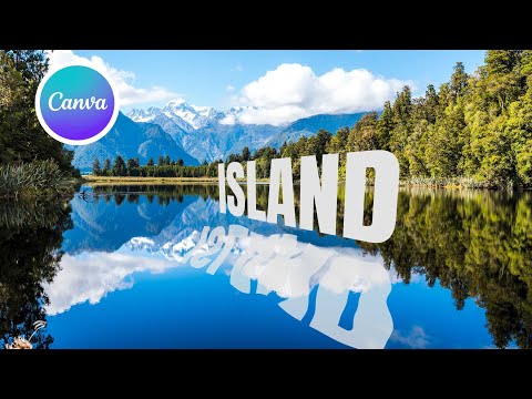 3D Perspective Text With A Reflection effect - Canva Tutorial
