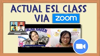 [SAMPLE CLASS] ESL Class through ZOOM | Teaching Taiwanese Students  Intermediate Level