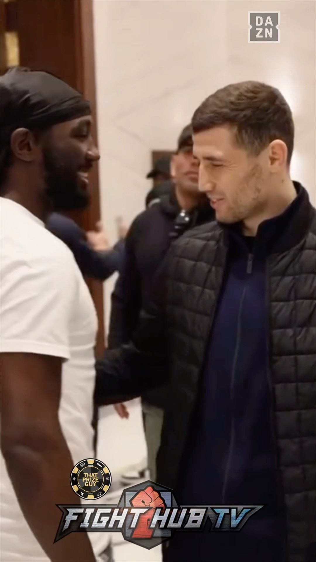 Crawford embraces Madrimov in first link up since fight!