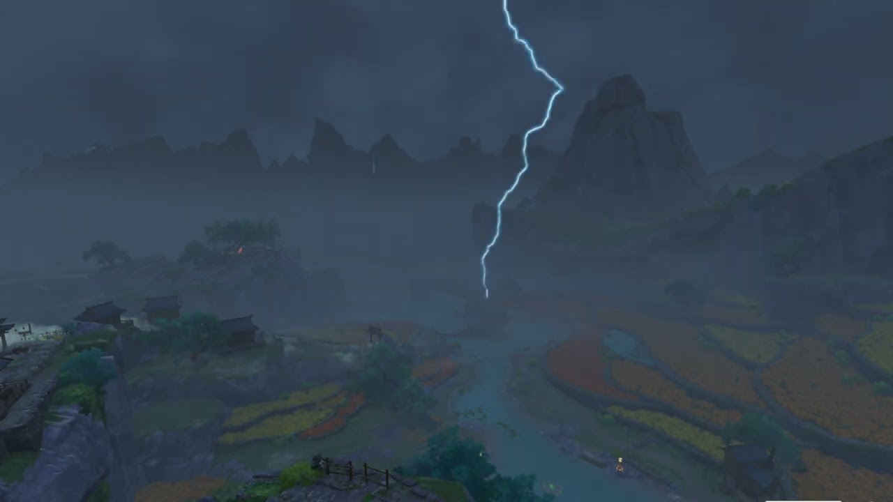 Relaxing Genshin Impact Liyue Ambience – Qingce Village OST Background 