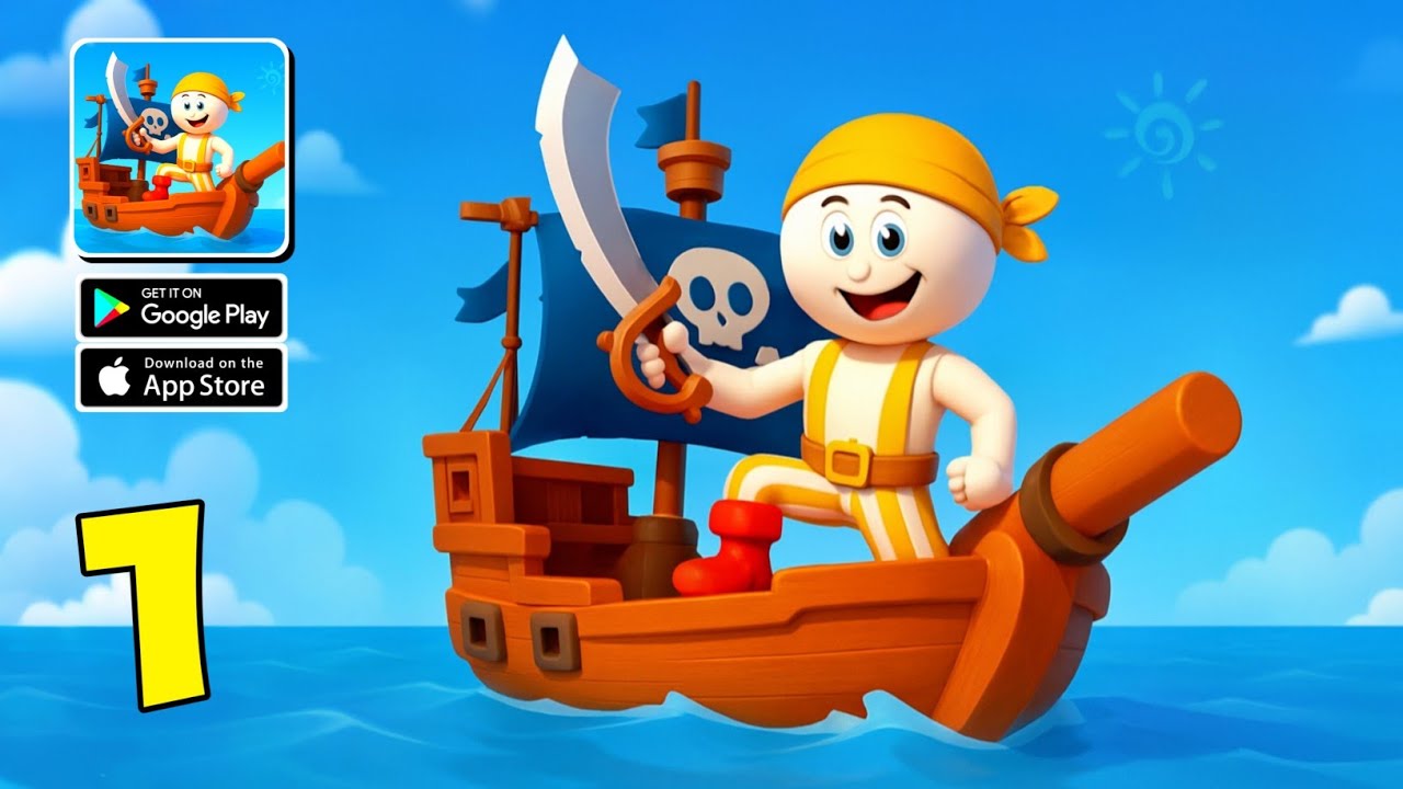 Treasure Hunter Pirate Game - Gameplay Walkthrough Part 1 - Fight With Enemy Pirates! (iOS, Android)