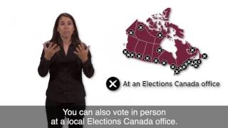 Ways to Vote (ASL) | Elections Canada