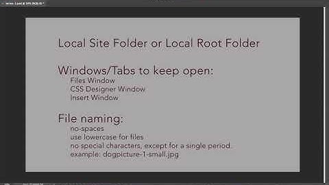 Intro to Adobe Dreamweaver