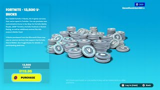 FORTNITE VBUCKs 13500 SPENDING SPREE | FNCS BUNDLE, MANDALORIAN, STARTER PACKs, KICKS AND MUCH MORE