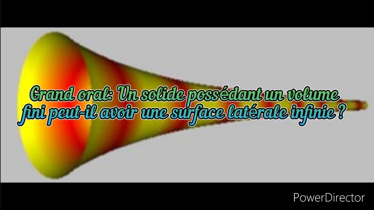 Grand oral: Un solide possédant un volume fini peut-il avoir une