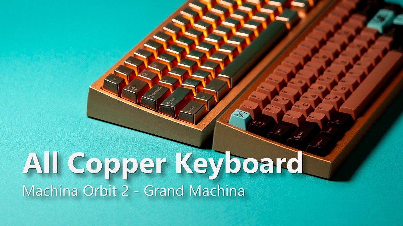 All Copper Keyboard with Typing Sounds - YouTube