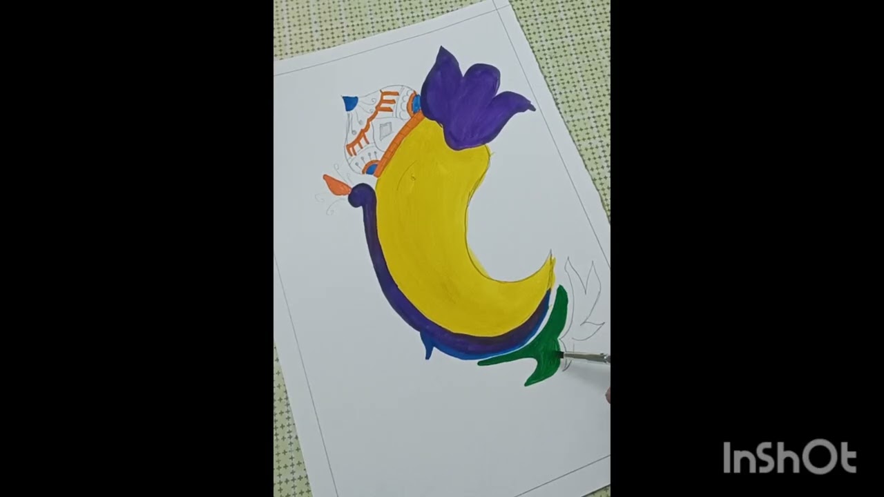 How to draw and paint Ganesh ji  | Poster colour Painting | 