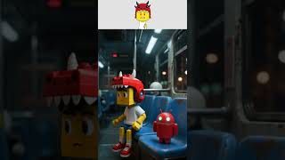 Sprunki Dino Kid & Android Red The Ghost Bus Nightmare