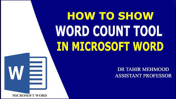 How to show Word Count in Microsoft Word 2016