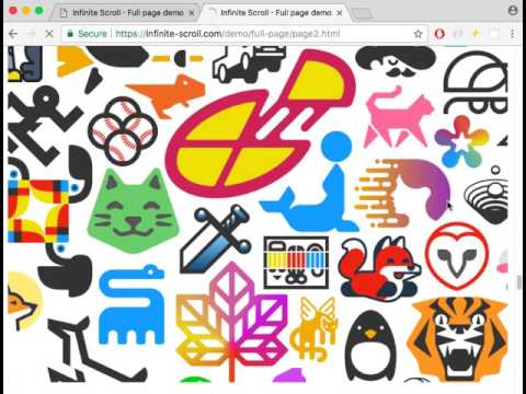 Infinite Scroll upholds URLs