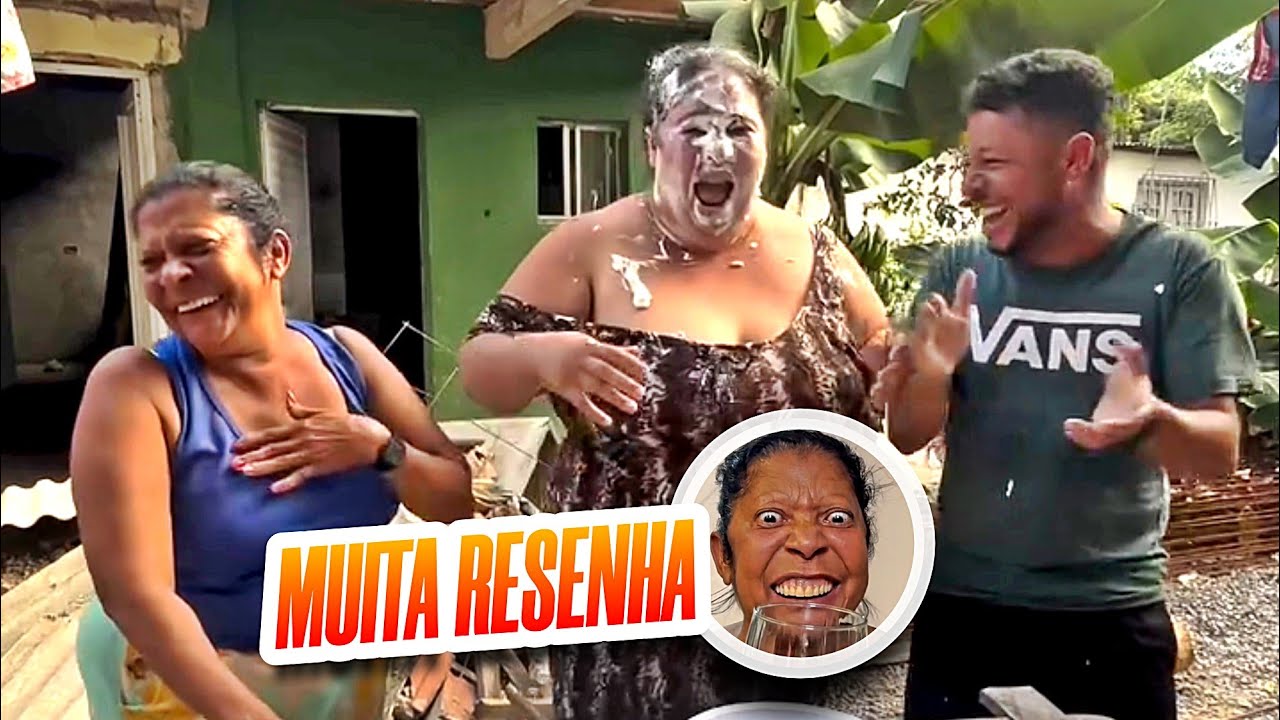 MAINHA LEVOU TORTA NA CARA 😂😂😂 TENTE NÃO RIR MUITA RESENHA COM ESSA TURMA KKK