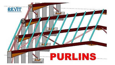 #13. Portal Frame Modelling and Detailing in Revit - ROOF PURLINS MODELLING