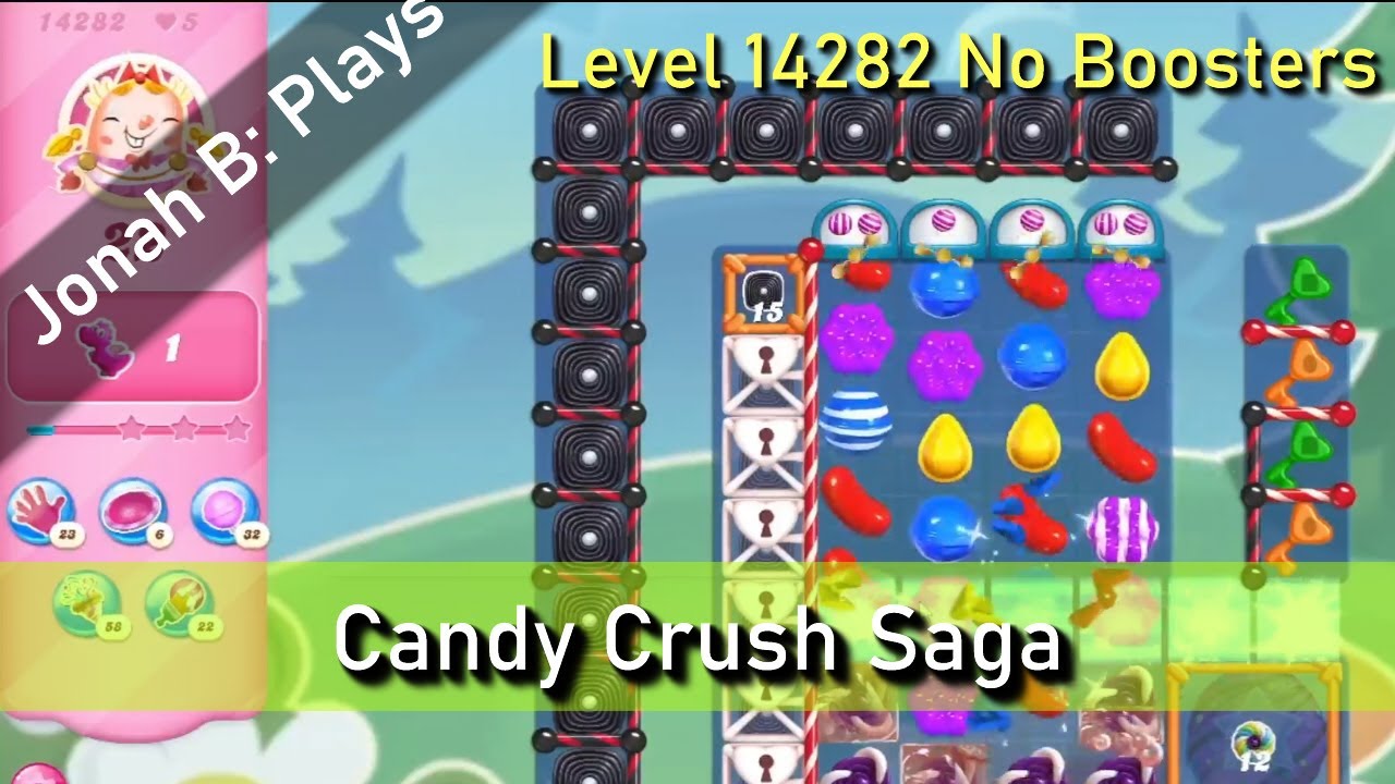 Candy Crush Saga Level 14282 No Boosters - YouTube