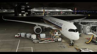 MSFS24 - INI A359 - Dusk Arrival Into Hong Kong RW07L - Runway Change Over - SIAV Group - SQ882