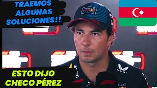 Esto dijo Checo Pérez, Previo al inicio de actividades del GP de Azerbaiyán. F1 radio español