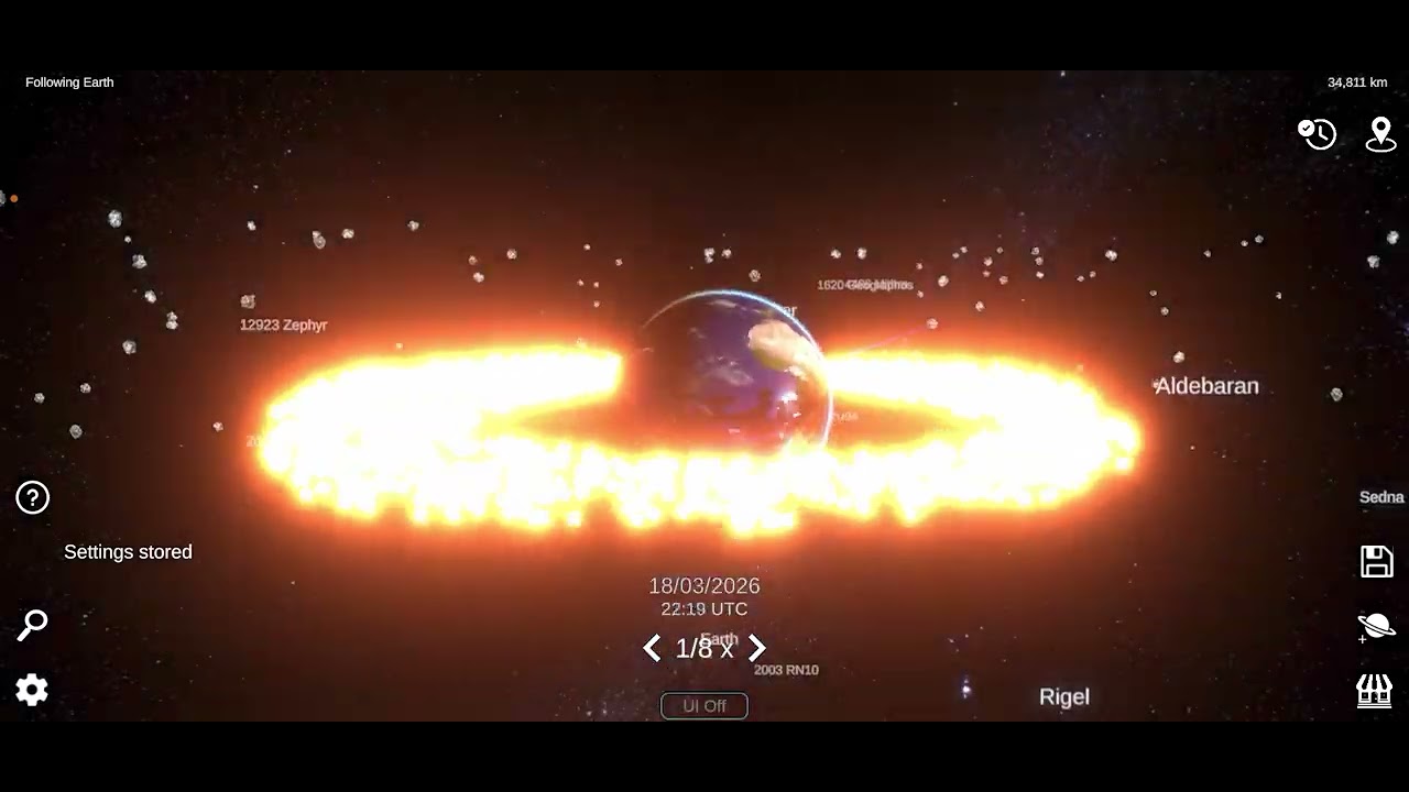 How to make earth a ring in solar system sim!