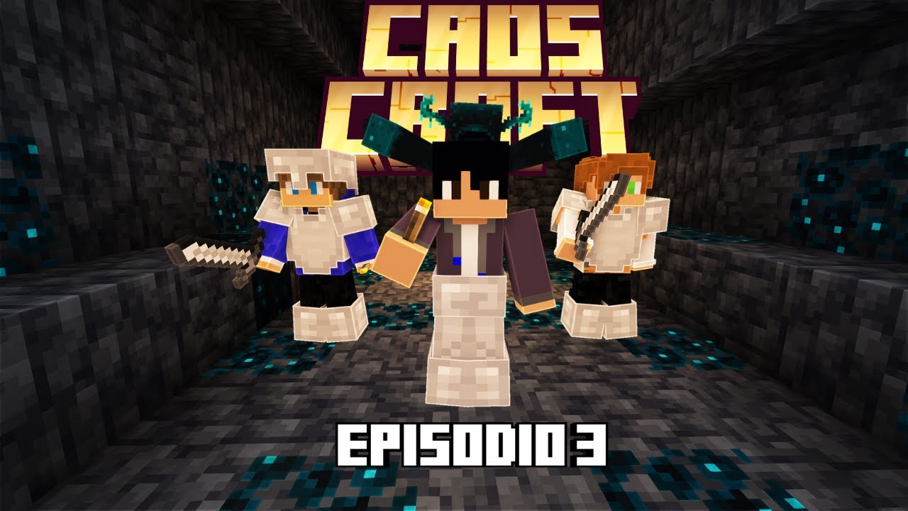 eu é meus amigos fomos explorar a caverna no chaoscraft é achamos o warden