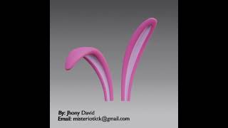 Rabbit ears 3D // Rigged // Blender // Model 3d //