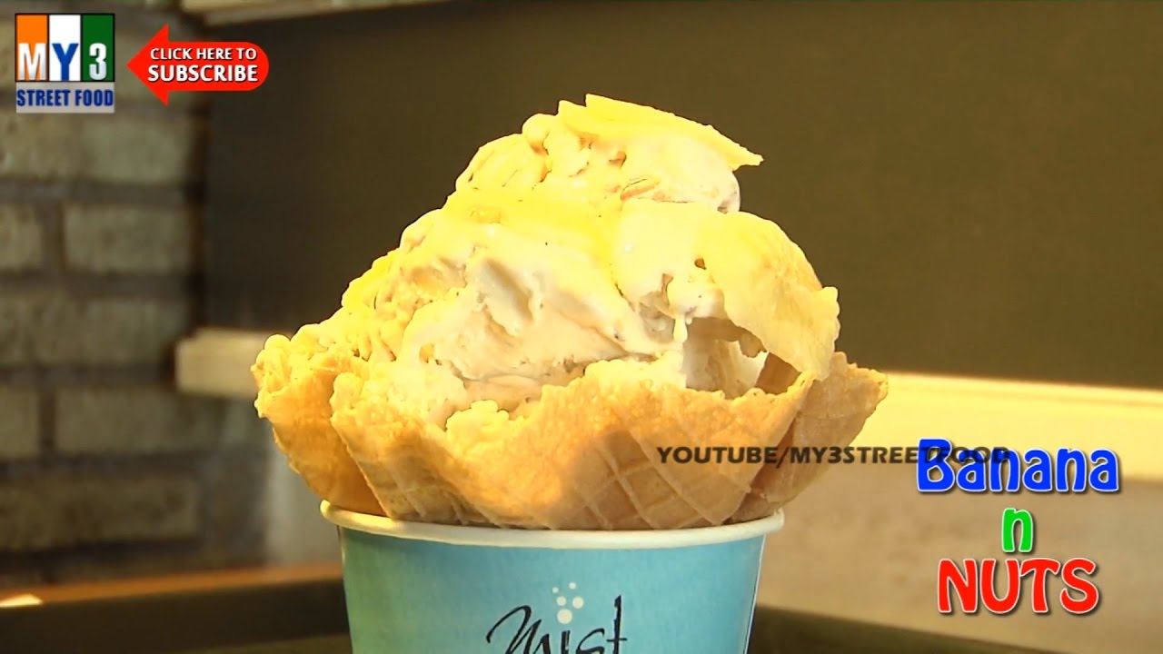 Mist Banana and Nuts Icecream | RARE STYLE OF MAKING ICECRAME street food | STREET FOOD