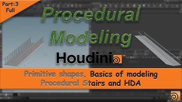 HOUDINI 103 Procedural Modeling Full Part 1 & 2 | Introduction to procedural modeling in Houdini